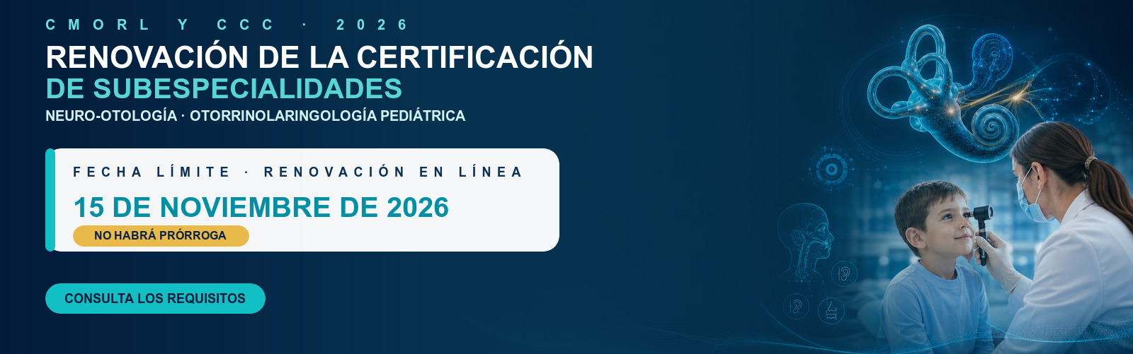 Convocatoria de renovación de la certificación de subespecialidades 2026